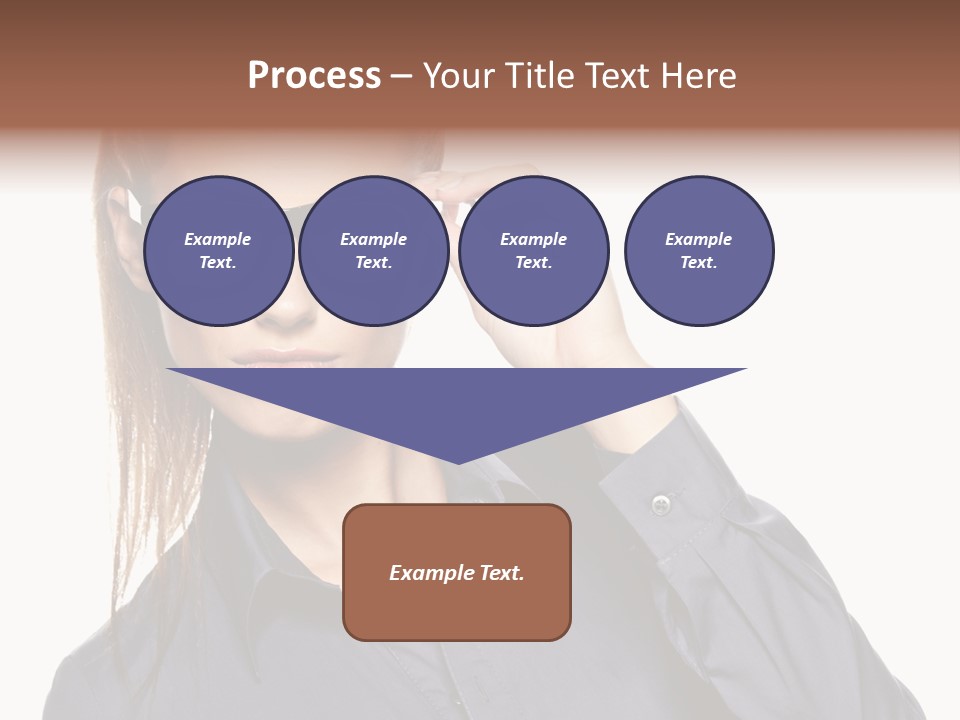 Girl Isolated  PowerPoint Template