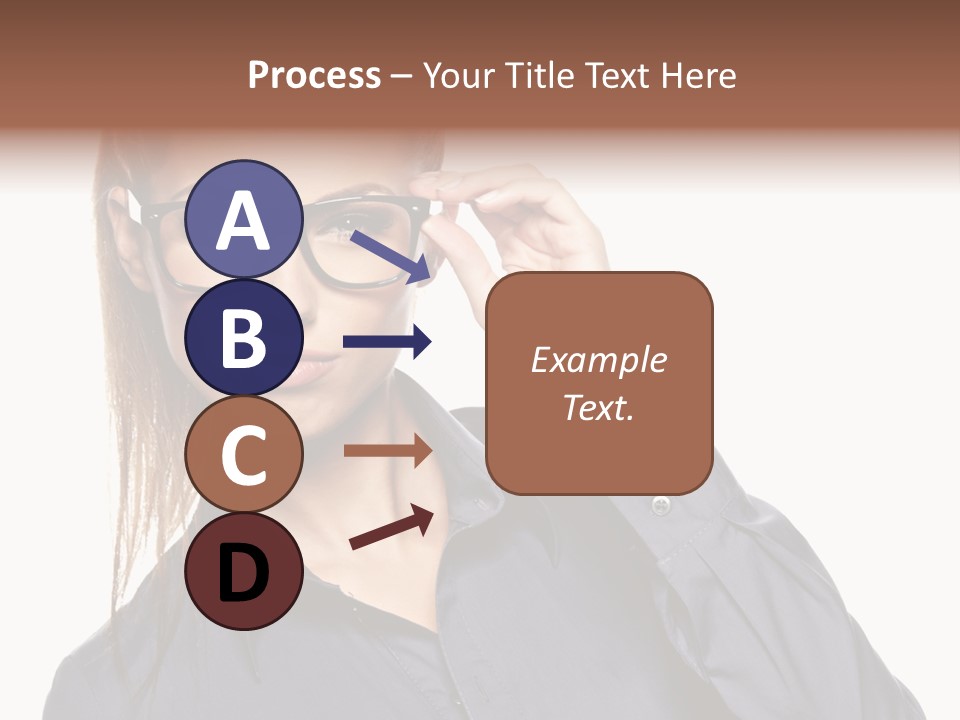 Girl Isolated  PowerPoint Template