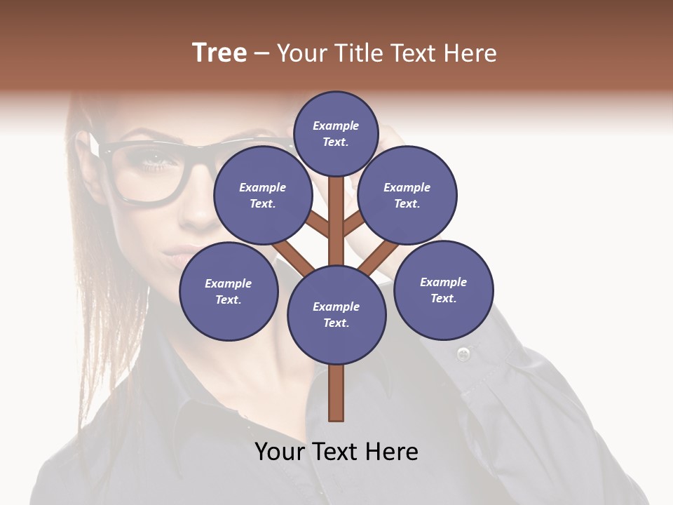 Girl Isolated  PowerPoint Template