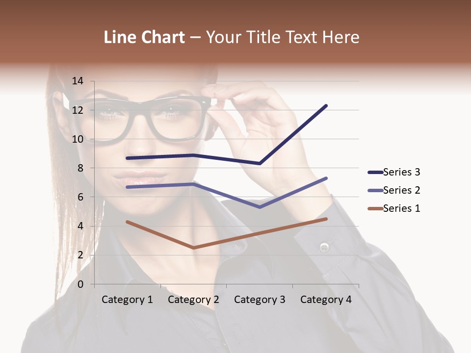 Girl Isolated  PowerPoint Template