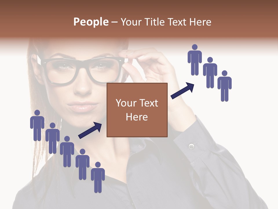 Girl Isolated  PowerPoint Template