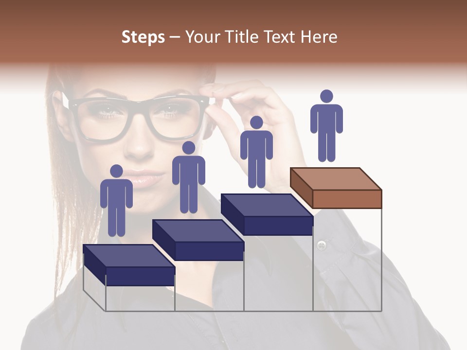 Girl Isolated  PowerPoint Template