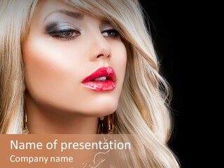 Girl Fashion Care PowerPoint Template