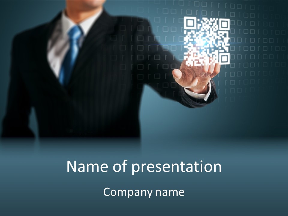 Background Person Gadget PowerPoint Template