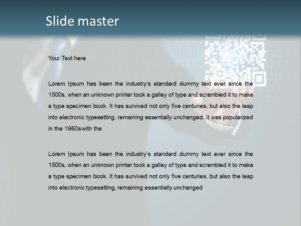 Background Person Gadget PowerPoint Template