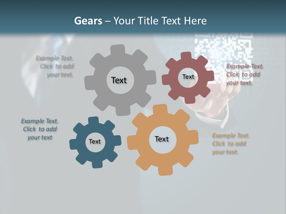 Background Person Gadget PowerPoint Template