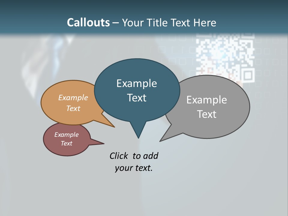 Background Person Gadget PowerPoint Template
