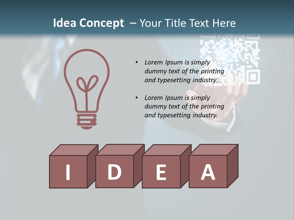 Background Person Gadget PowerPoint Template