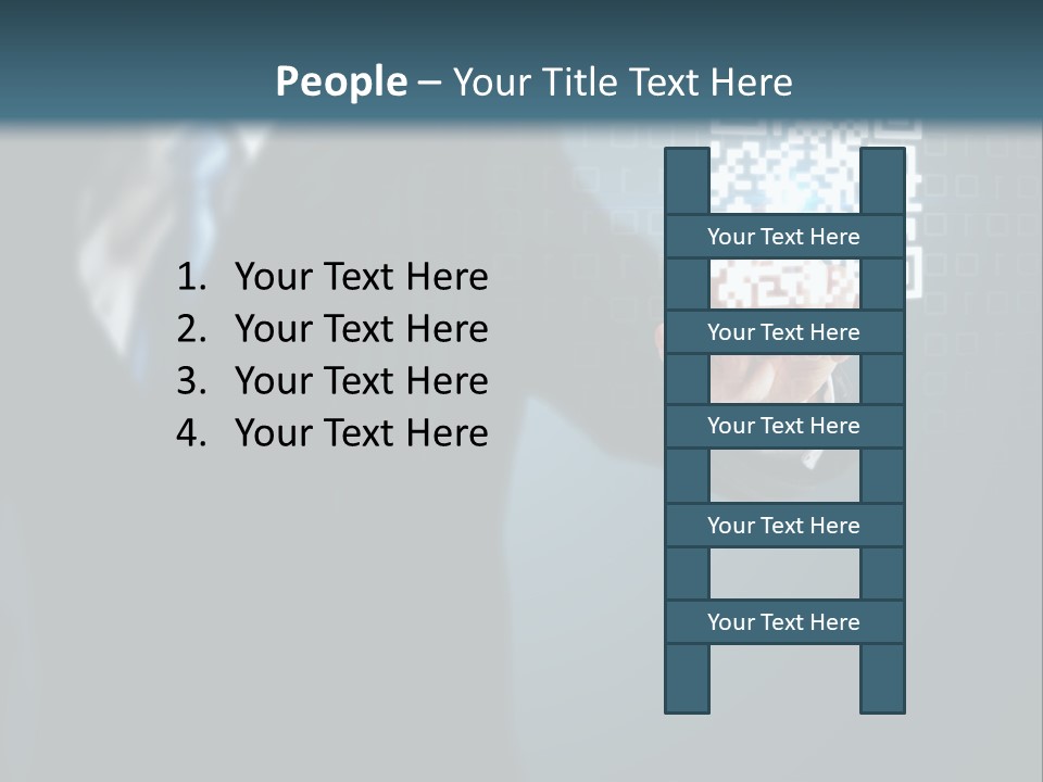 Background Person Gadget PowerPoint Template