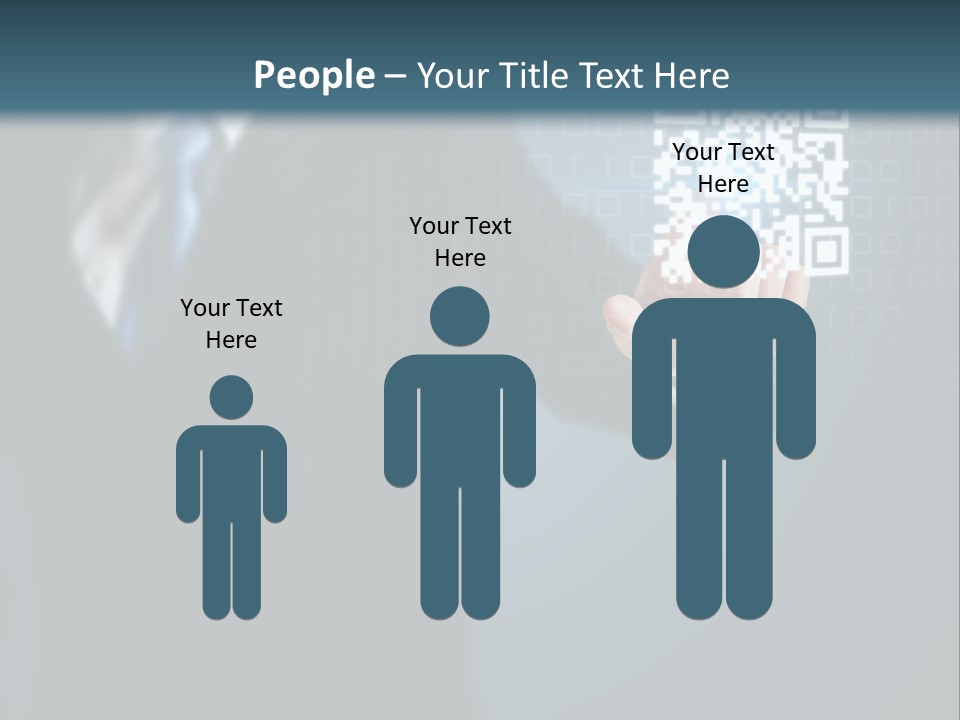 Background Person Gadget PowerPoint Template