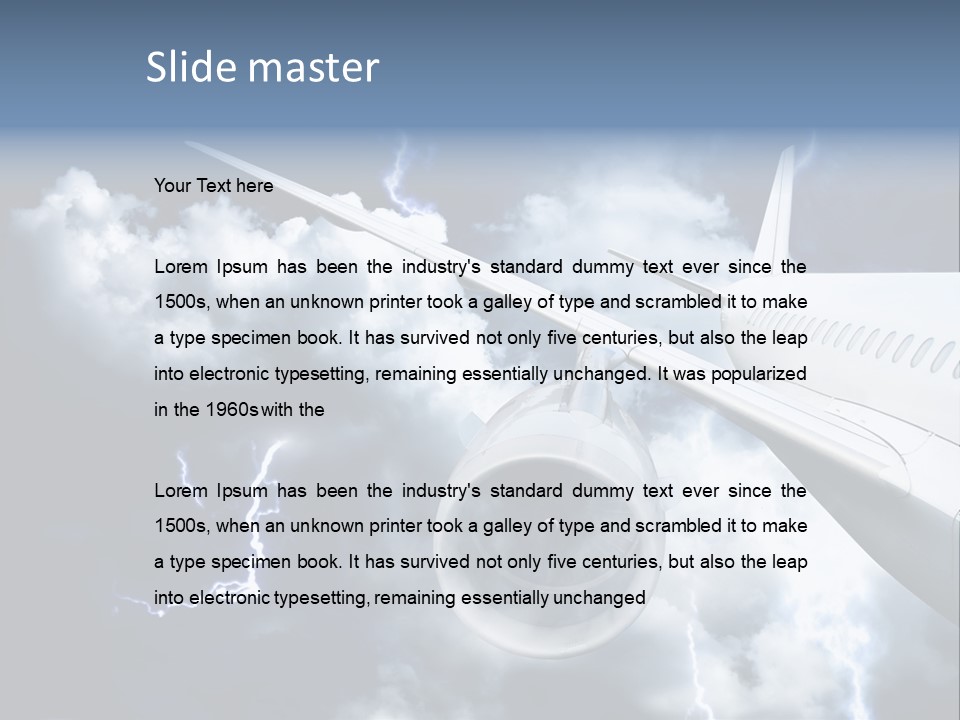 Lightning Sunshine Storm PowerPoint Template