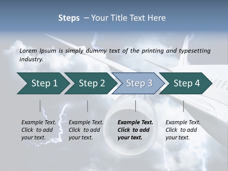 Lightning Sunshine Storm PowerPoint Template