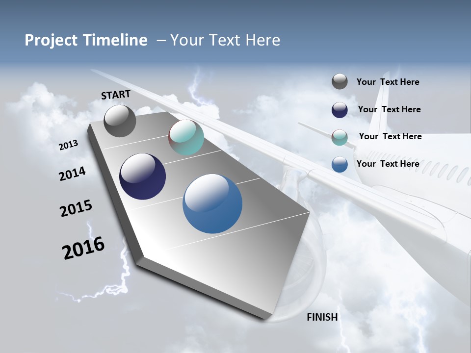 Lightning Sunshine Storm PowerPoint Template