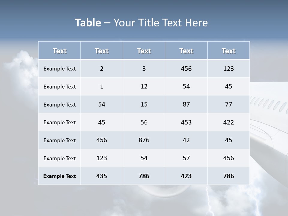 Lightning Sunshine Storm PowerPoint Template