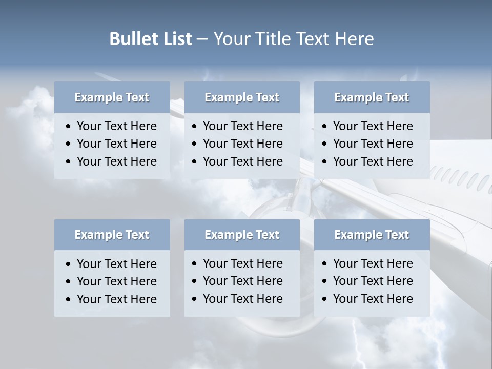Lightning Sunshine Storm PowerPoint Template