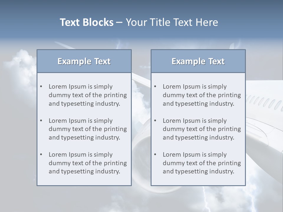 Lightning Sunshine Storm PowerPoint Template