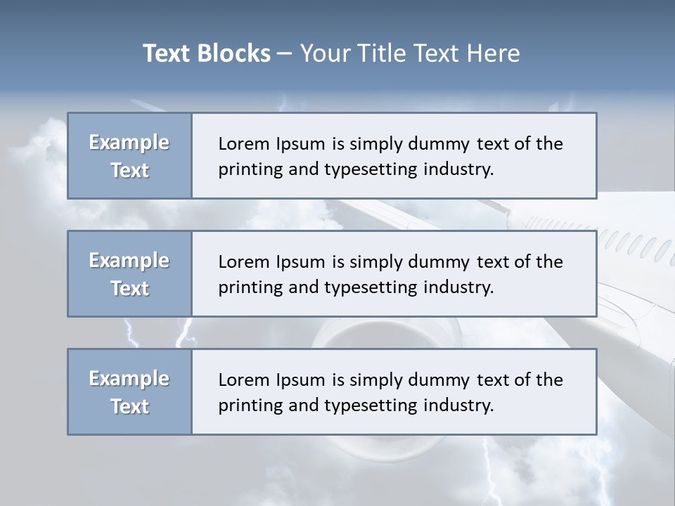 Lightning Sunshine Storm PowerPoint Template