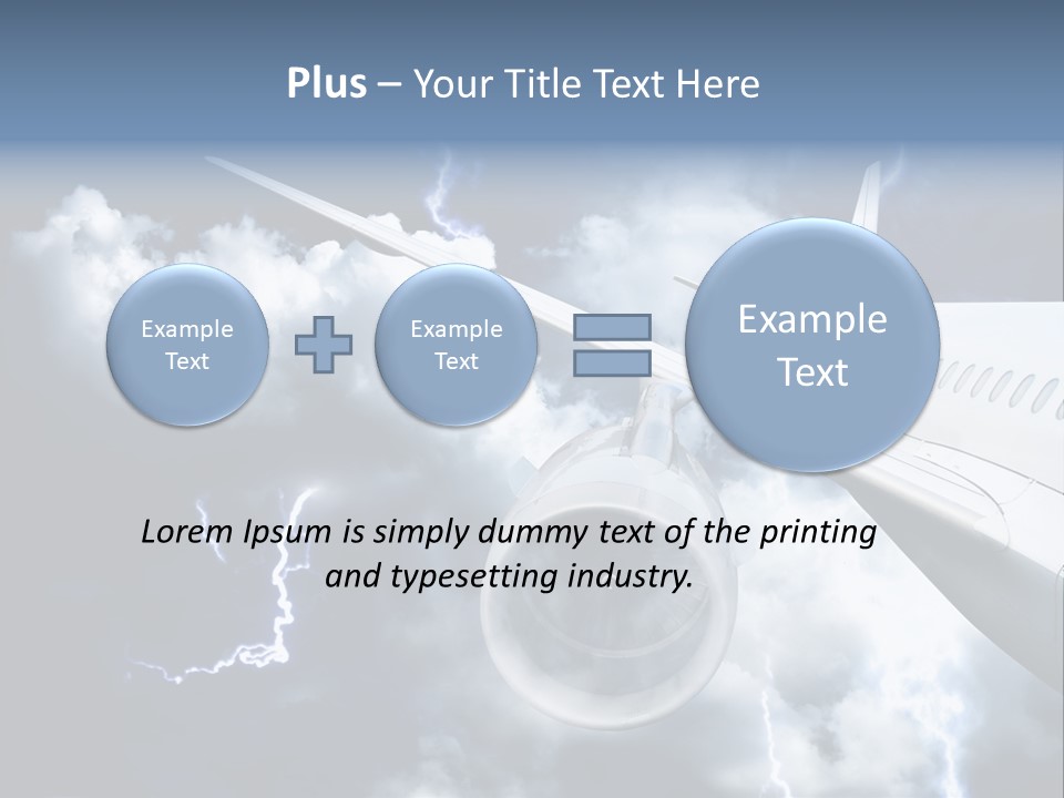 Lightning Sunshine Storm PowerPoint Template