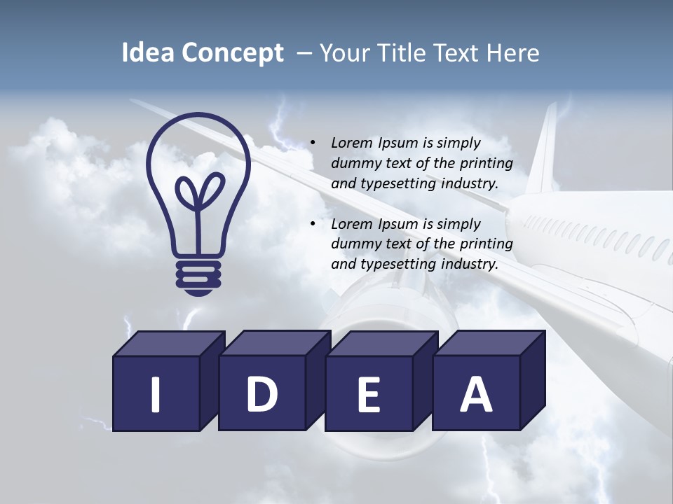 Lightning Sunshine Storm PowerPoint Template