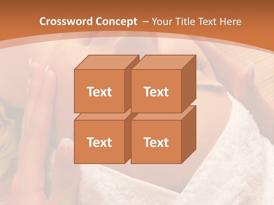 Women Hand Massage PowerPoint Template