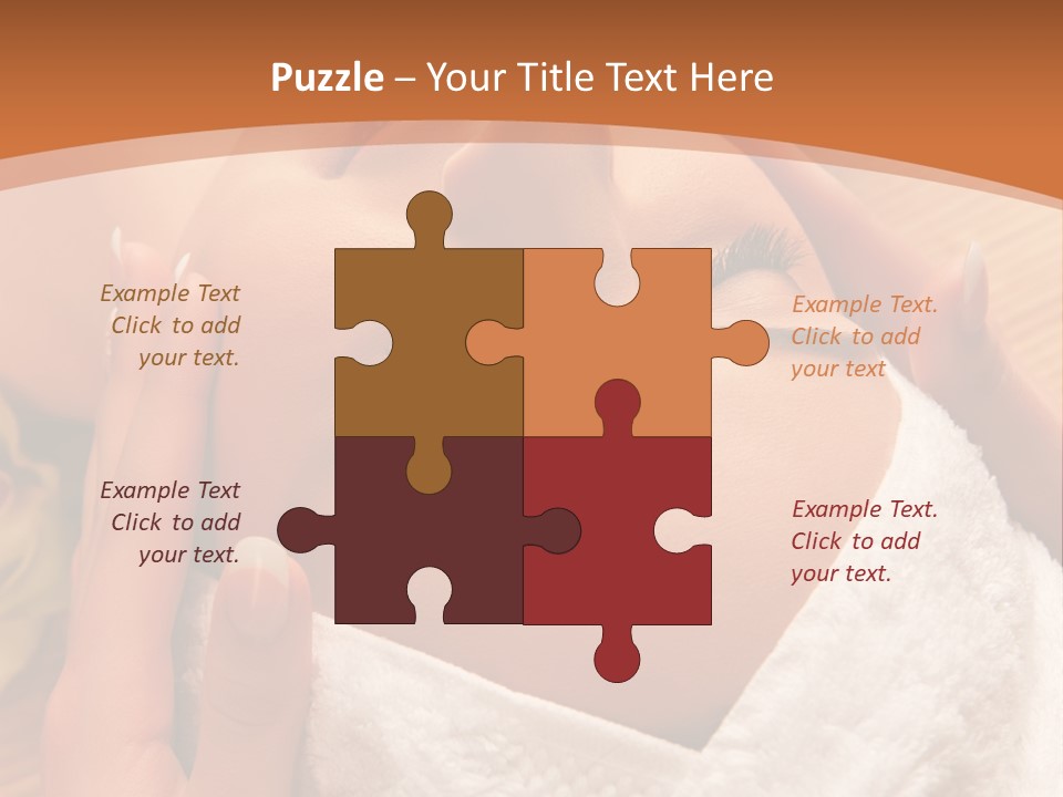 Women Hand Massage PowerPoint Template