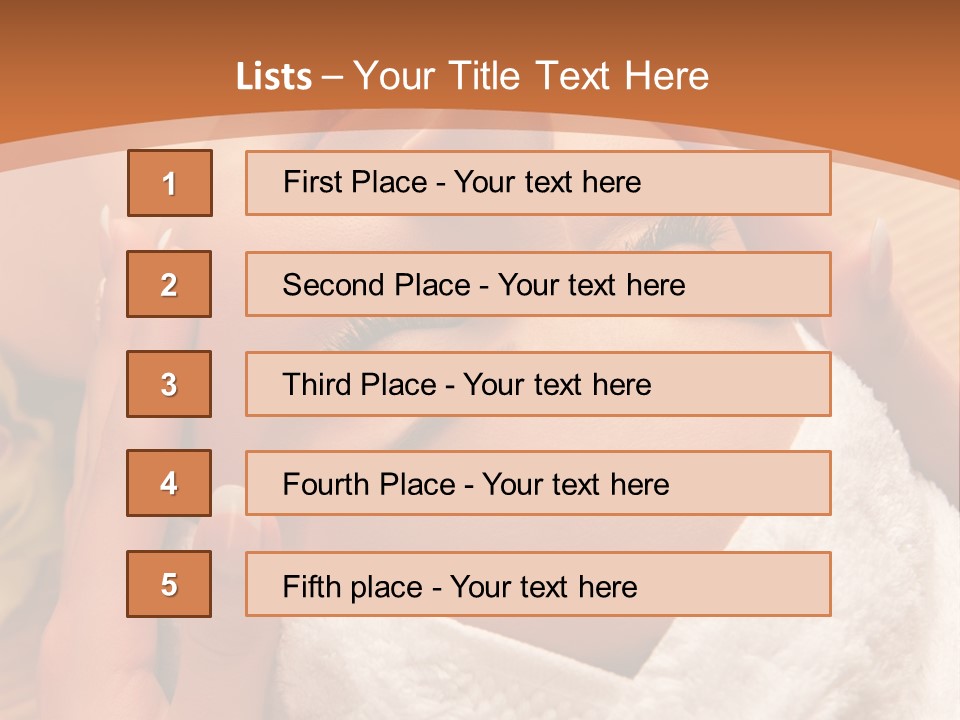 Women Hand Massage PowerPoint Template