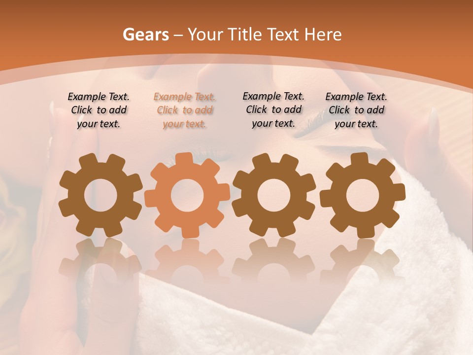 Women Hand Massage PowerPoint Template