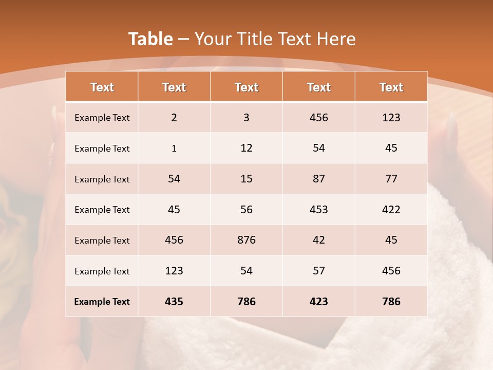 Women Hand Massage PowerPoint Template