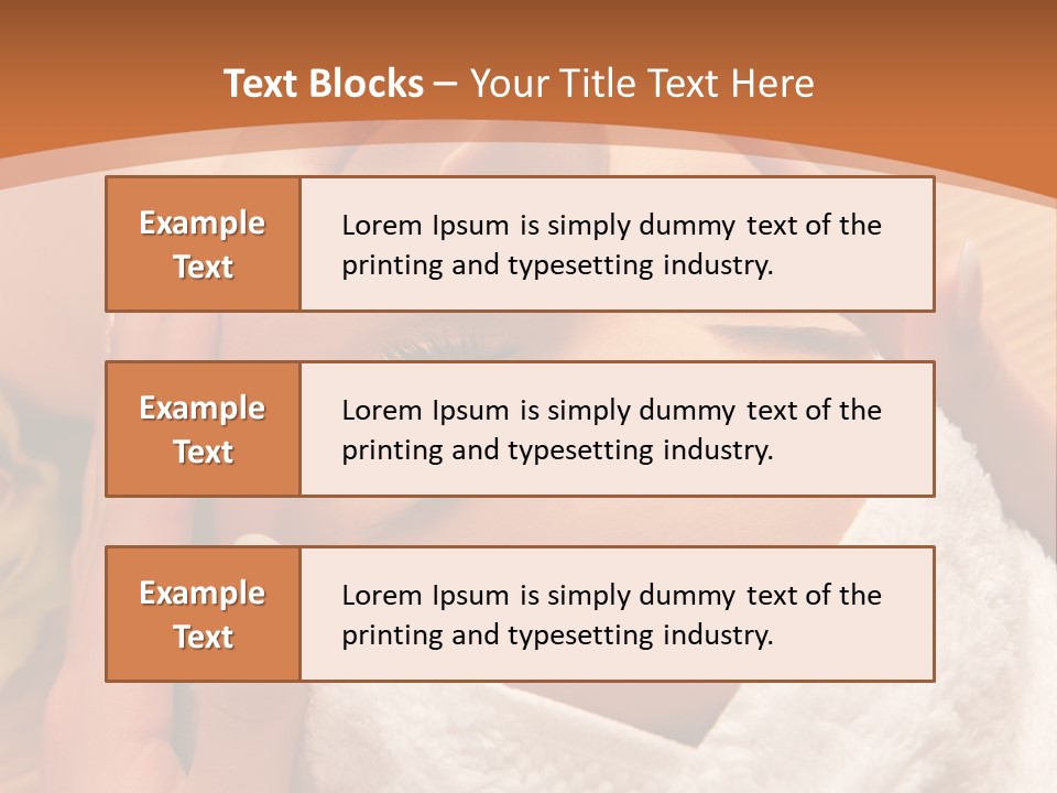 Women Hand Massage PowerPoint Template