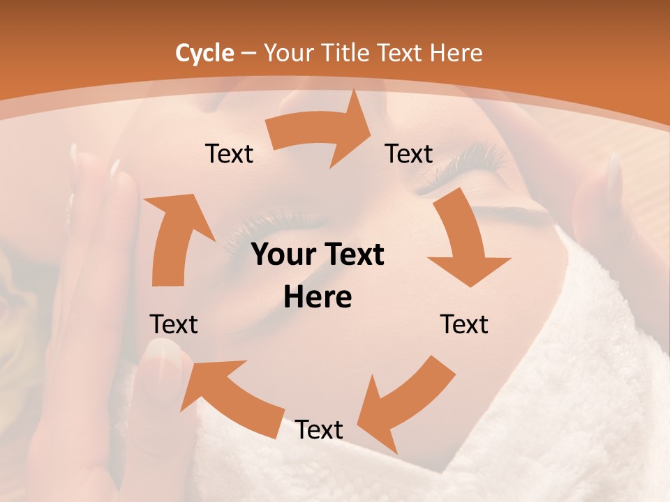 Women Hand Massage PowerPoint Template