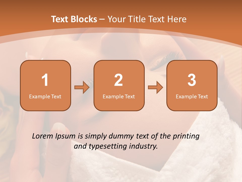 Women Hand Massage PowerPoint Template