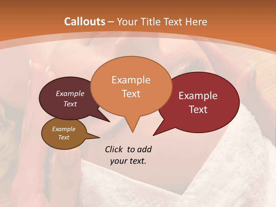 Women Hand Massage PowerPoint Template