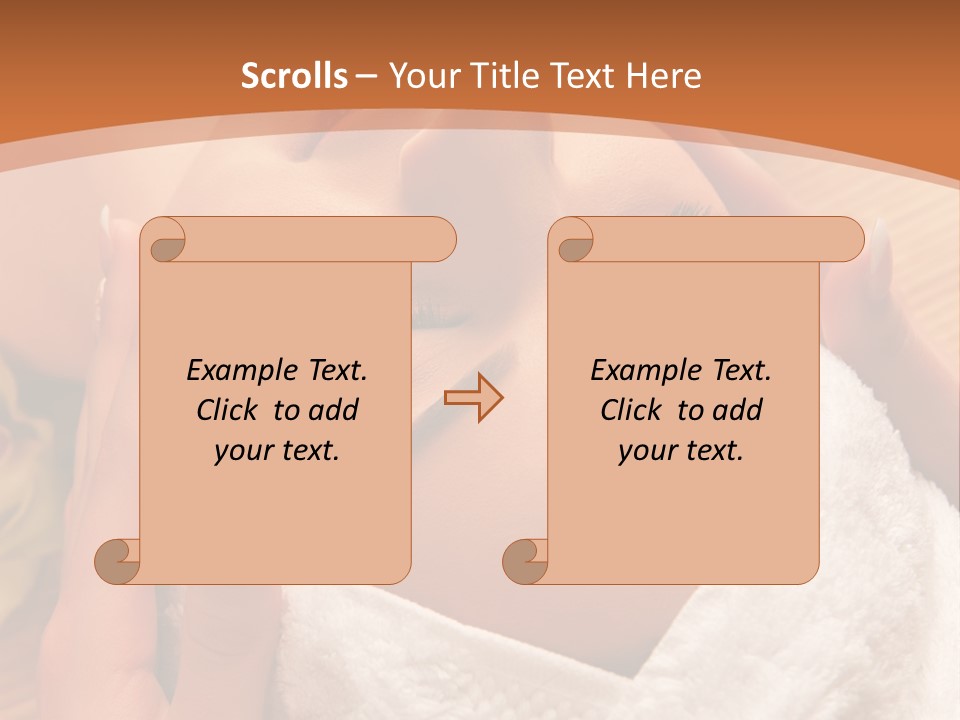 Women Hand Massage PowerPoint Template