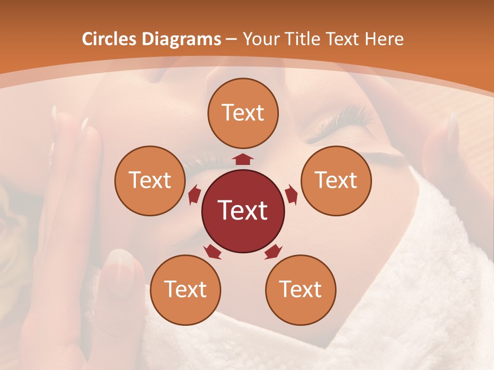 Women Hand Massage PowerPoint Template