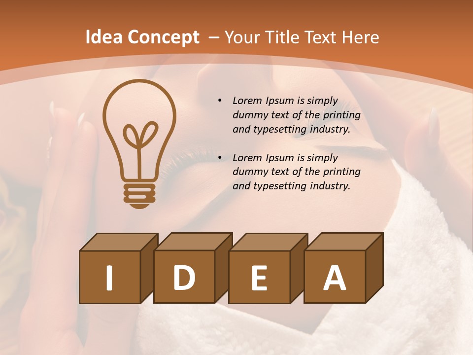 Women Hand Massage PowerPoint Template