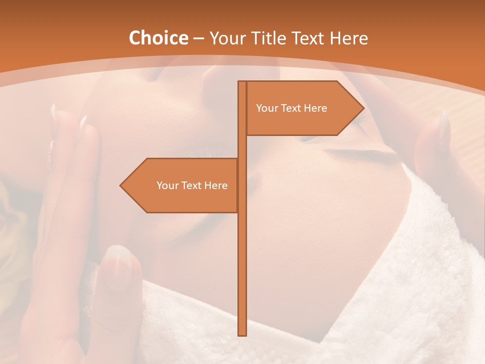 Women Hand Massage PowerPoint Template