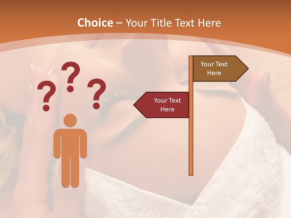 Women Hand Massage PowerPoint Template