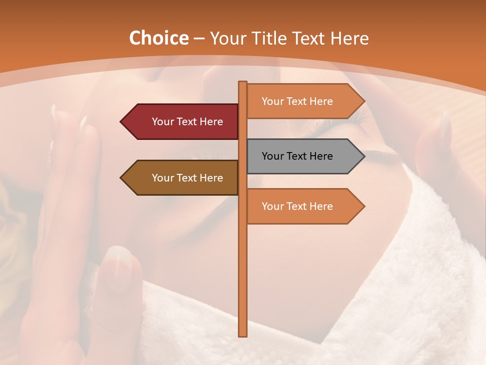 Women Hand Massage PowerPoint Template