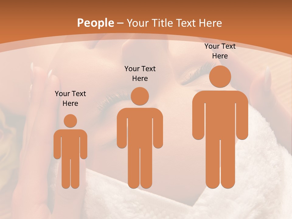 Women Hand Massage PowerPoint Template