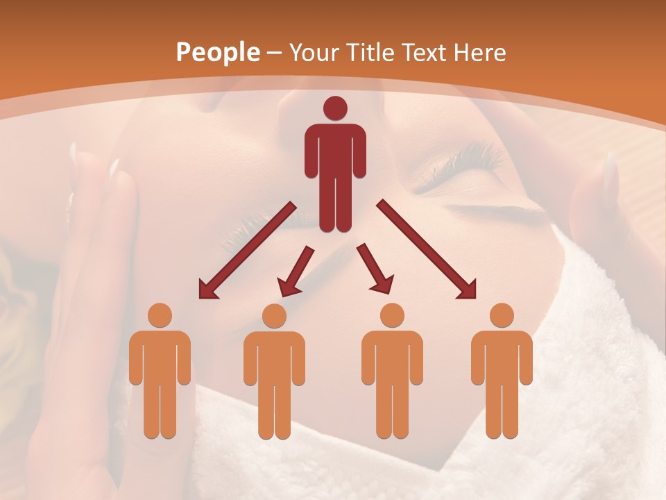 Women Hand Massage PowerPoint Template