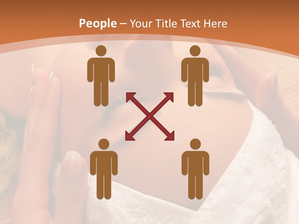 Women Hand Massage PowerPoint Template