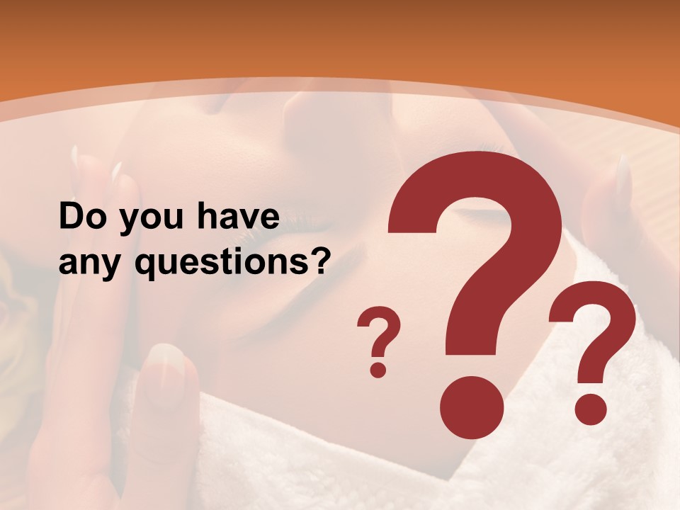 Women Hand Massage PowerPoint Template