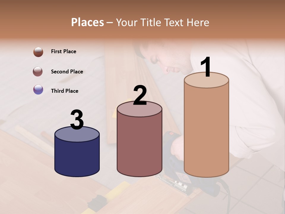 Artisan Cutting Saw PowerPoint Template