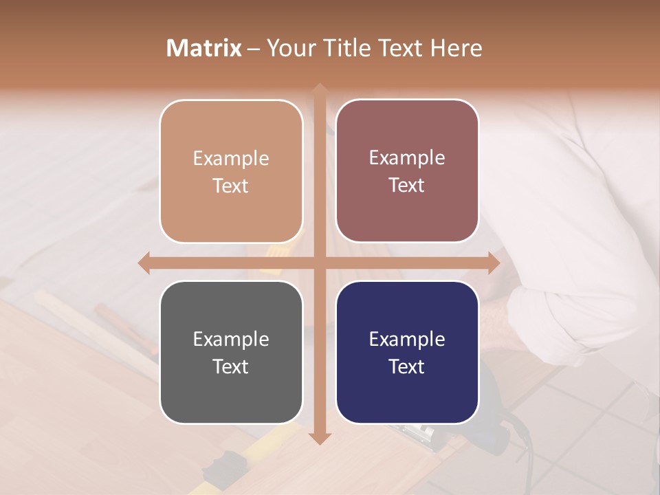 Artisan Cutting Saw PowerPoint Template