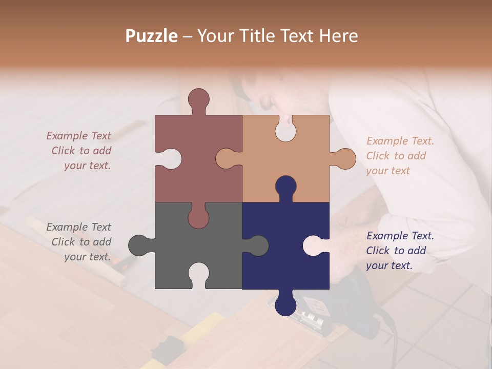 Artisan Cutting Saw PowerPoint Template