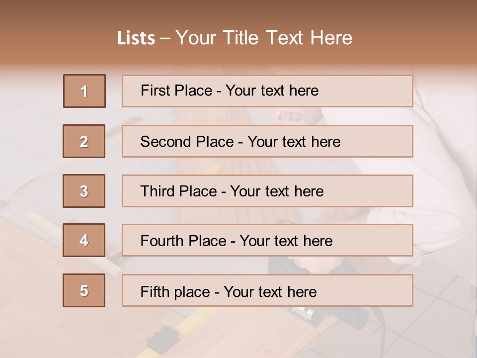 Artisan Cutting Saw PowerPoint Template