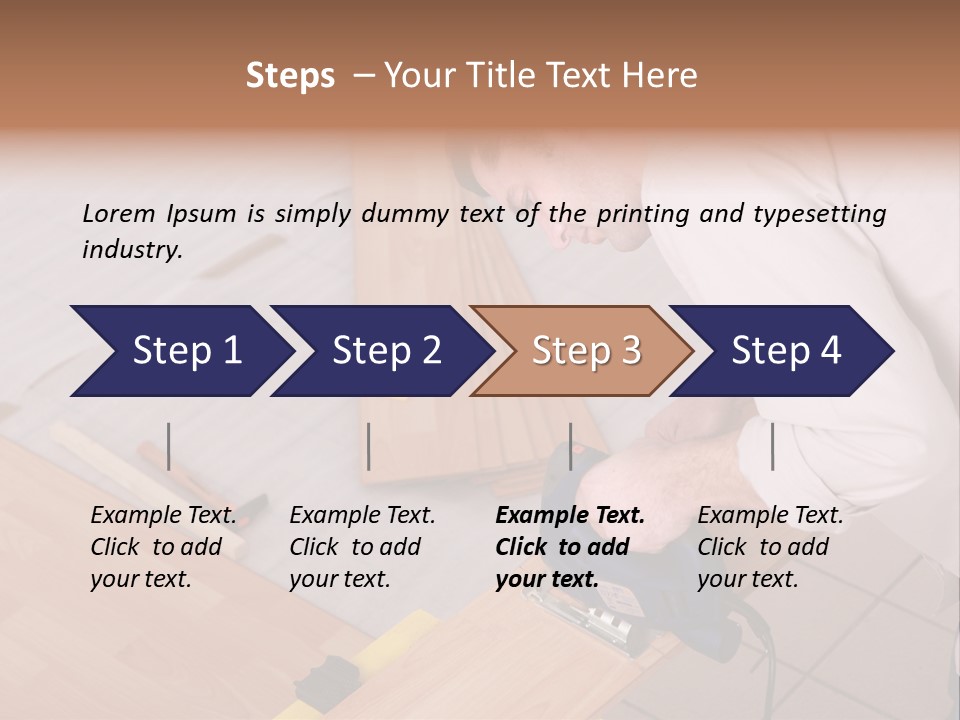 Artisan Cutting Saw PowerPoint Template