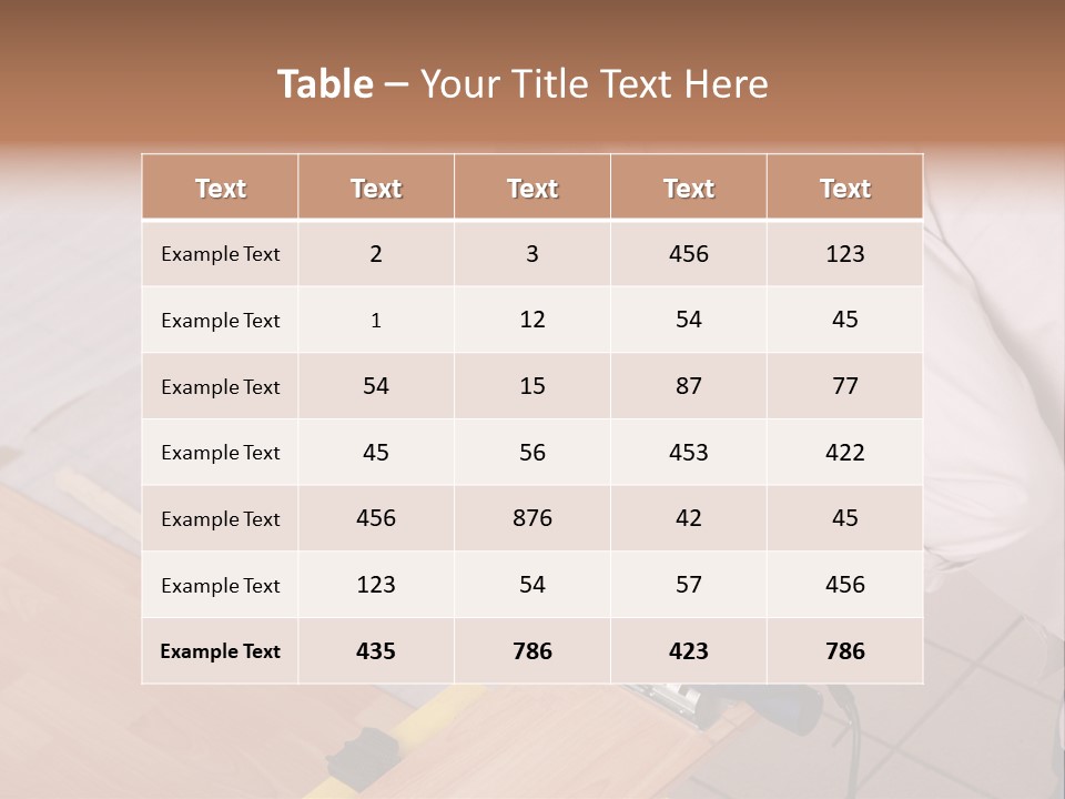 Artisan Cutting Saw PowerPoint Template