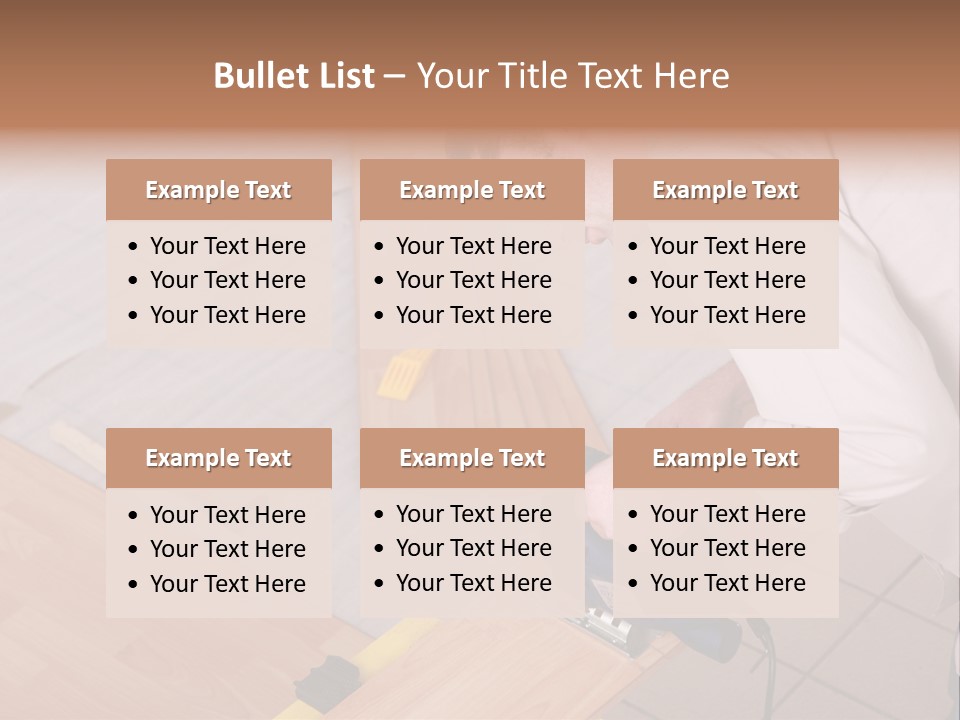 Artisan Cutting Saw PowerPoint Template
