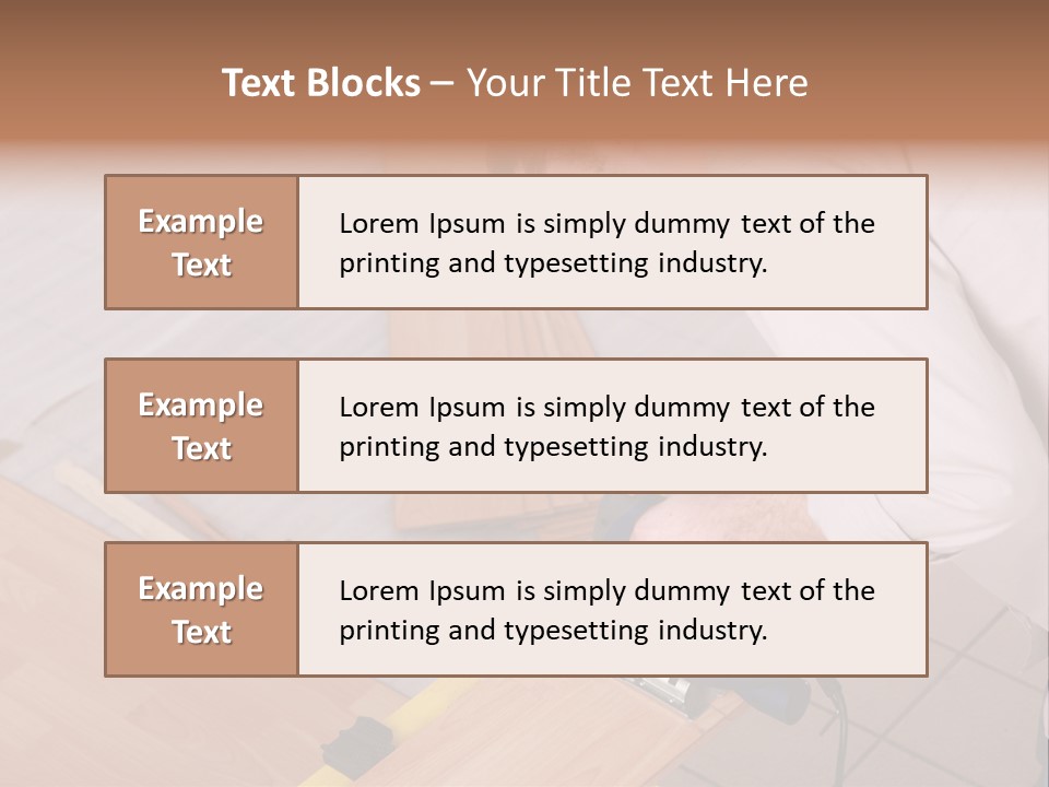 Artisan Cutting Saw PowerPoint Template
